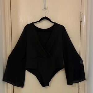 Black Long Sleeve Bodysuit